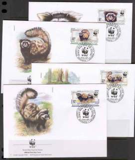 Kazakhstan-1997 WWF Marbled Polecat FDC