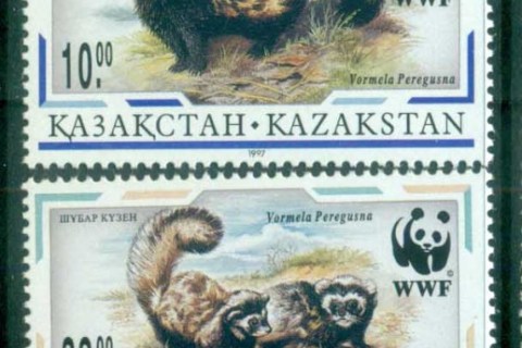 Kazakhstan-1997 WWF Marbled Polecat