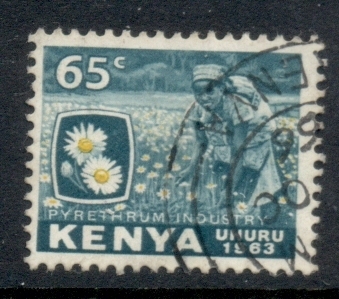 Kenya-1963-Pictorials-65c-FU