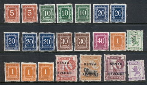 Kenya-1967-90-Postage-Dues-Revenue-Asst-MUH-FU