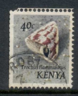 Kenya-1971-Pictorials-Shells-40c-ex-booklet-FU