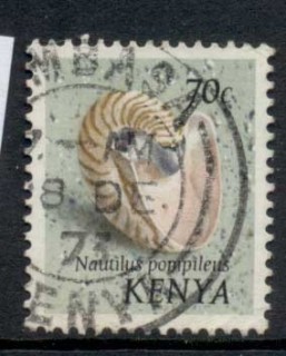 Kenya-1974-Pictorial-Seashells-70c-FU