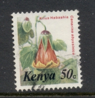 Kenya-1983-Pictorial-Flowers-50c-FU