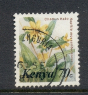 Kenya-1983-Pictorial-Flowers-70c-FU