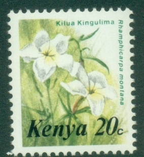 Kenya-1983-Pictorials-Flowers-20c-Rhamphicarpa-montana-MUH