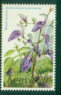 Kenya-1983-Pictorials-Flowers-20sh-Brillantaisia-nyanzarum-MUH