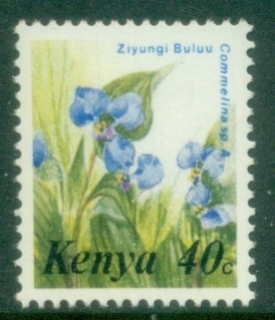 Kenya-1983-Pictorials-Flowers-40c-Commelina-MUH