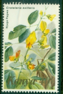 Kenya-1983-Pictorials-Flowers-40sh-Croatlaria-axillaris-MUH