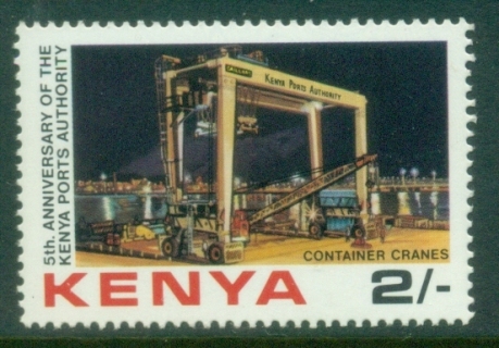 Kenya-1983-Ports-Authority-2sh-Cranes-FU