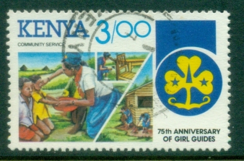 Kenya-1985-Girl-Guides-3sh-FU