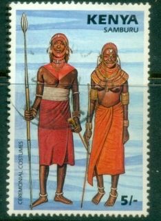 Kenya-1987-Ceremonial-Costumes-5sh-FU_1