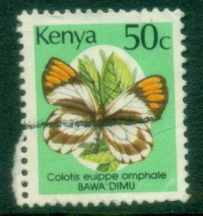 Kenya-1988-90-Pictorial-Butterflies-50c-FU