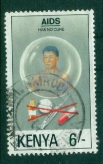 Kenya-1991-Fight-against-AIDS-6sh-FU