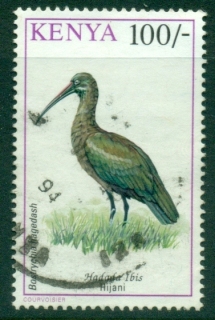 Kenya-1993-99-Pictorial-Birds-100sh-FU