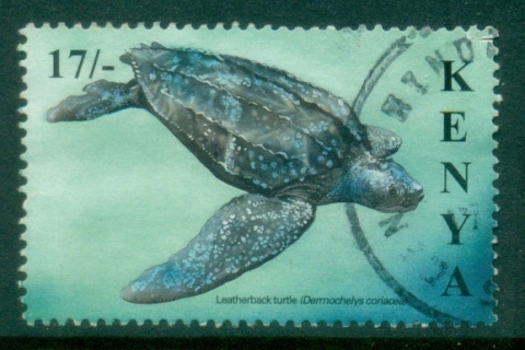 Kenya-2000-Marine-Life-Turtles-17sh-FU