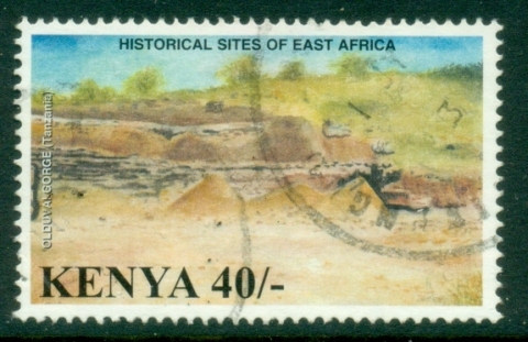 Kenya-2002-Historic-Sites-40sh-Olduvai-Gorge-FU