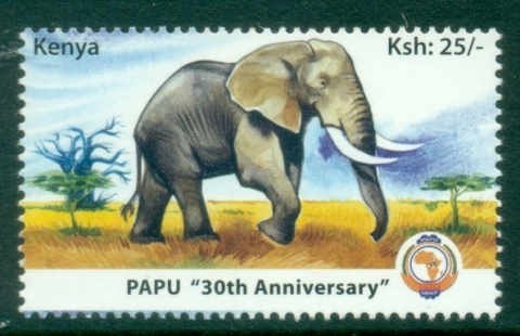 Kenya-2010-30th-Anniversary-of-PAPU-Elephant-MUH
