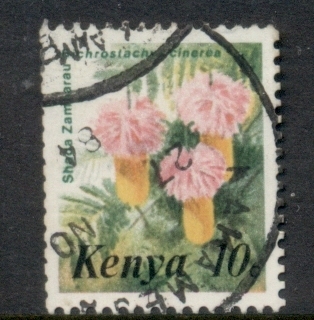 Kenya-1983-Pictorial-Flowers-10c-FU
