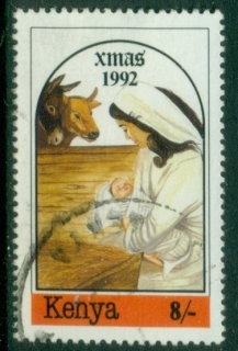 Kenya-1992-Xmas-8sh-FU