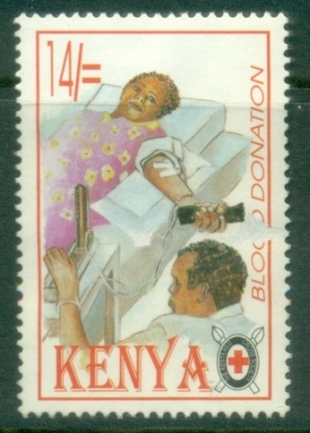 Kenya-1996-Red-Cross-14sh-MLH