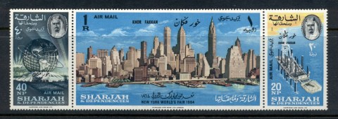 Khor-Fakkan-1965-Mi19-21-Opt-on-Sharjah-World-Expo-New-York-MLH