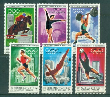 Khor-Fakkan-1968-Mexico-Olympics-MUH-lot84462