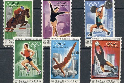 Khor-Fakkan-1968-Mi171-176-Summer-Olympics-Mexico-City-MLH