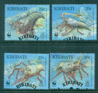 Kiribati-1998-WWF-Spiny-Lobster-FU-lot81480