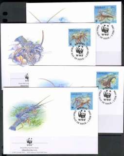 Kiribati-1998 WWF Pronghorn Spiny Lobster FDCs