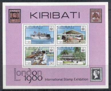 Kiribati-1980-London-80-Stamp-Ex-MS-MUH