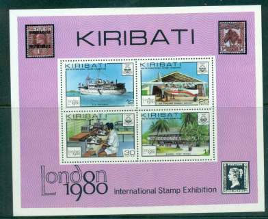 Kiribati-1980-London-Stamp-Ex-MS-MUH-lot43501