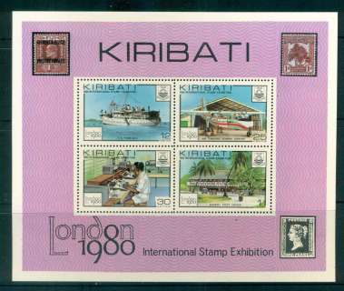 Kiribati-1980-London-Stamp-Ex-MS-MUH-lot52012