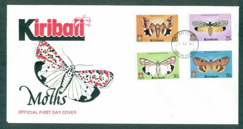 Kiribati-1980-Moths-FDC-lot70928