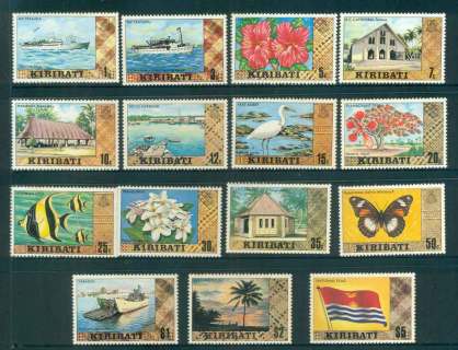 Kiribati-1980-Pictorial-Definitives-No-Wmk-light-tones-MUH-lot52013