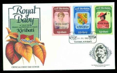 Kiribati-1980-Royal-Baby-Opt-FDC-lot51525