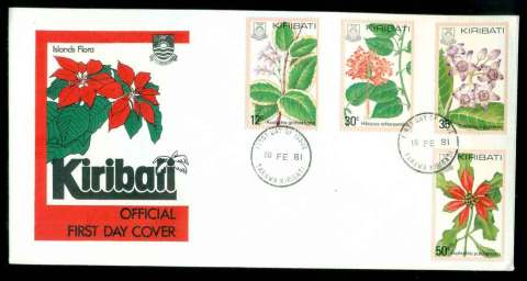 Kiribati-1981-Island-Flora-FDC-lot51522