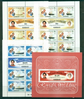 Kiribati-1981-Royal-Wedding-Charles-Diana-Sheetlets-3-MS-MUH-Lot30034