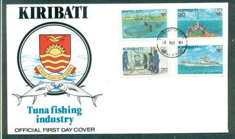 Kiribati-1981-Tuna-Fishing-FDC-lot70931