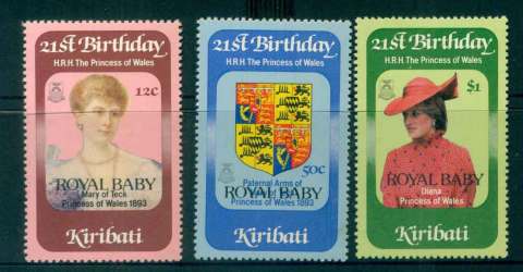 Kiribati-1982-Princess-Diana-21st-BirthdayDiana-Royal-baby-MUH-lot52017