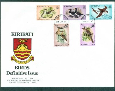 Kiribati-1983-Birds-OKGS-FDC-lot70922