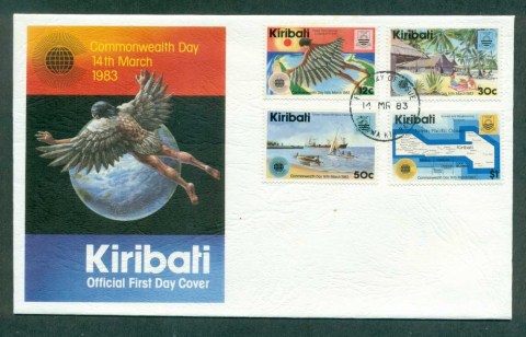 Kiribati-1983-Commonwealth-day-FDC-lot70935