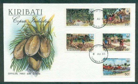 Kiribati-1983-Copra-Industry-FDC-lot70936