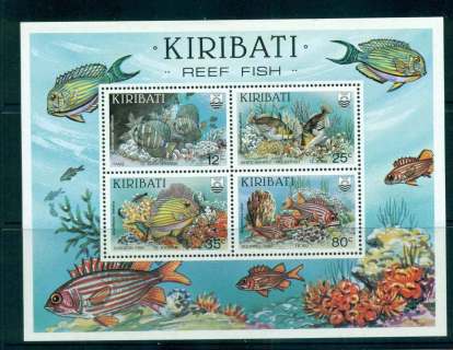 Kiribati-1985-Reef-Fish-MS-MUH-lot52028