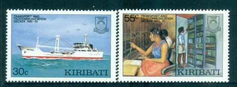 Kiribati-1986-Transport-Telecommunications-MUH-lot52036