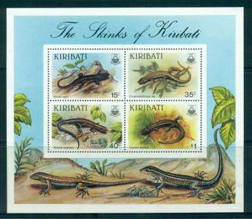 Kiribati-1987-Lizards-MS-MUH-lot52040