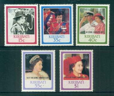 Kiribati-1987-QEII-Wedding-Anniversary-Opt-MUH-lot52053