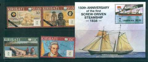 Kiribati-1988-Sydpex-Ships-MS-MUH-lot52041