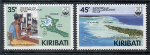 Kiribati-1988-Transport-Telecommunications-Decade-MUH