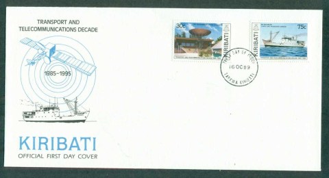 Kiribati-1989-Transport-telecommunications-FDC-lot70950