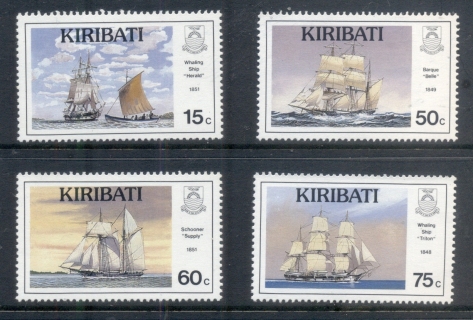 Kiribati-1990-Sailing-Ships-PtII-MUH